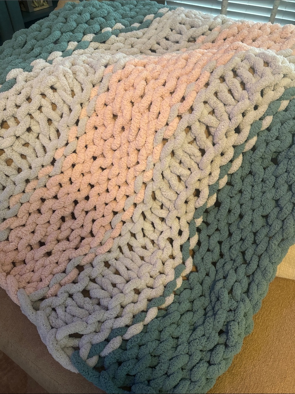 Handcrafted Chunky Blanket Throw